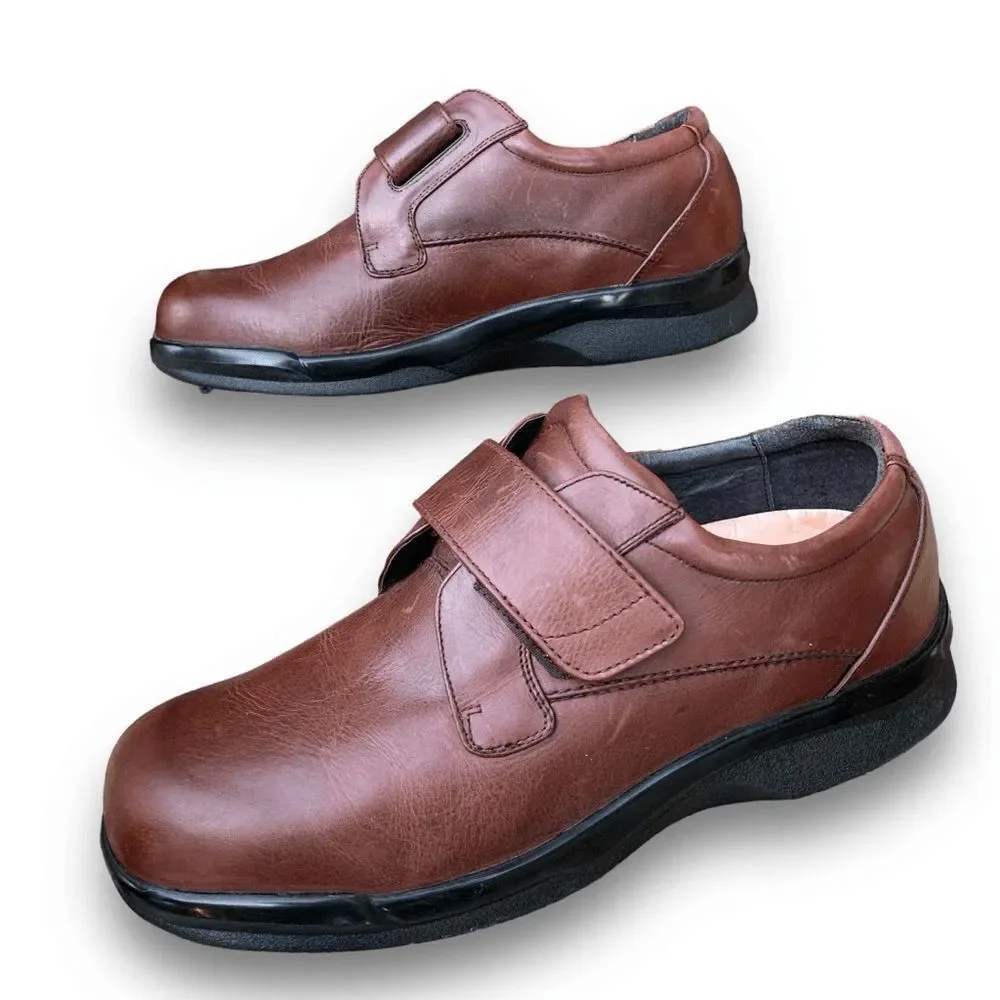 Apex Ambulator Biomechanical Single Strap Brown Leather Men’s size 12 X-Wide